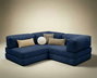 Atelier Del Sofa Kanyon Sofá-Cama Esquinero Azul Marino